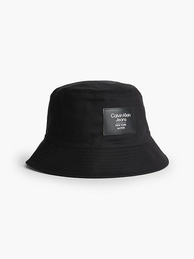 Calvin Klein USA Organic Cotton Bucket Mens Cap Black 6350987-VI